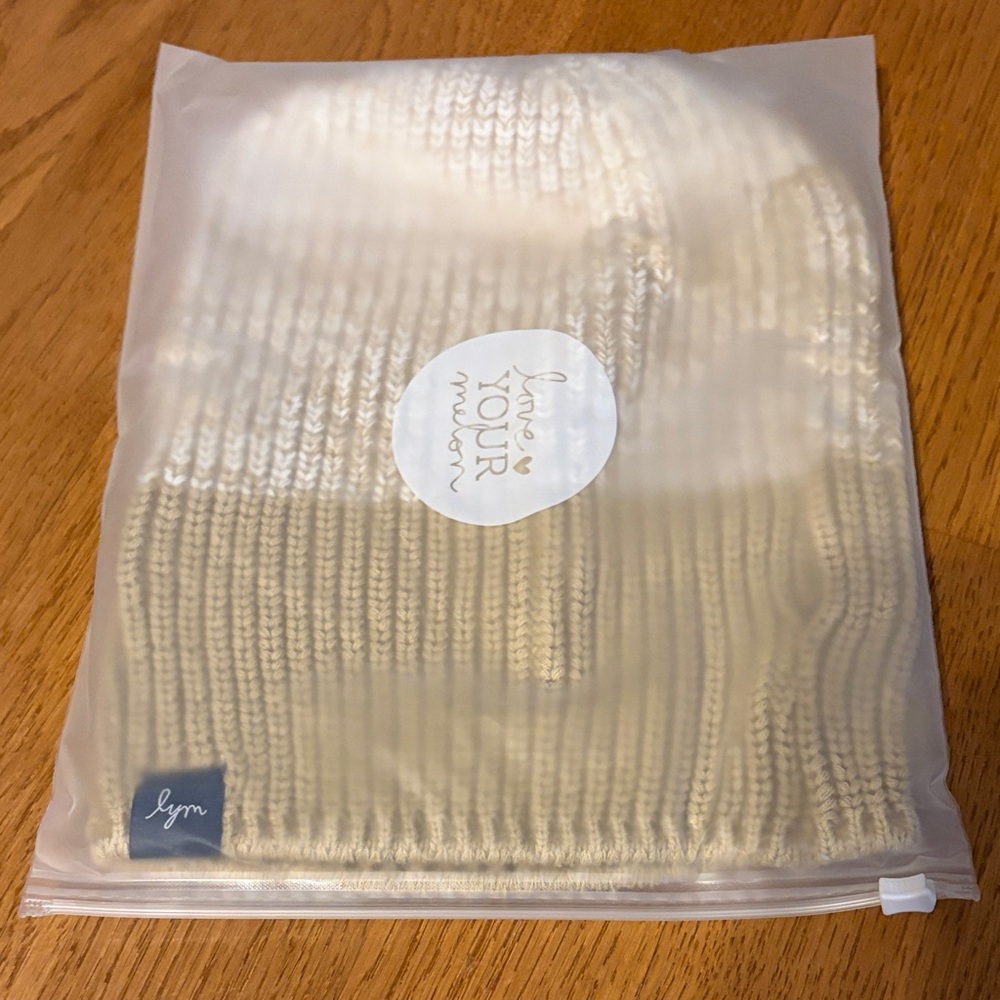 Love Your Melon Cream Knit Beanie